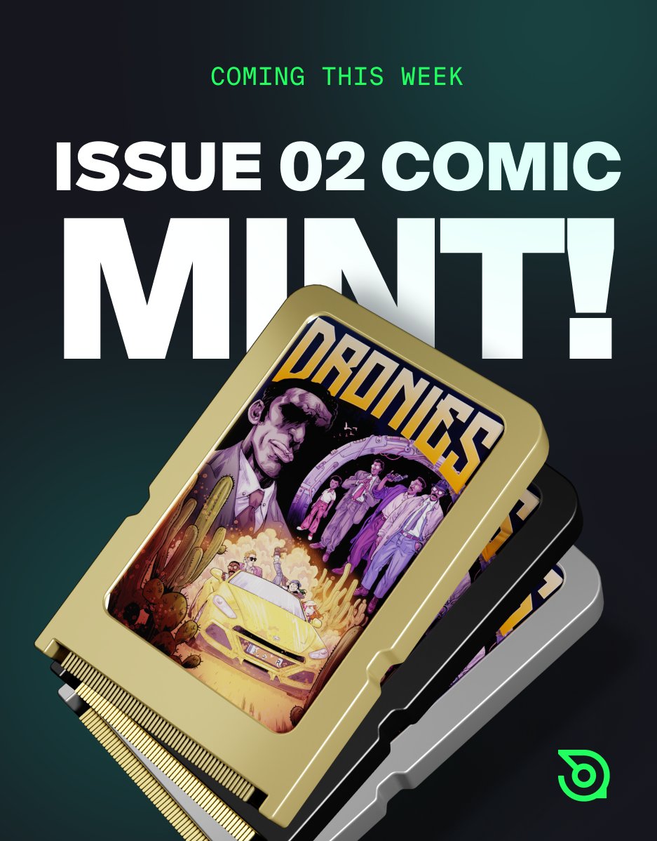 DroniesNFT's tweet photo. GM, Door Knees💚

Reminder that the snapshot for comic mint #2 is happening soon. Make sure those birds are in your wallet so you will be good to go! https://t.co/3NV3C2Gbkn