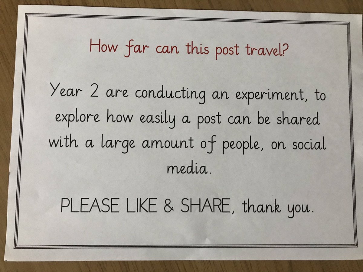 DowsonPrimary's tweet photo. Year 2 have been finding out about the importance of keeping their personal data safe and that of others.
Please could everyone like, share and comment where they are from, so that we can see how easily and how far a social media post can travel. #Dowsonyear2 #Dowsoncomputing https://t.co/JPOYCZSmiz