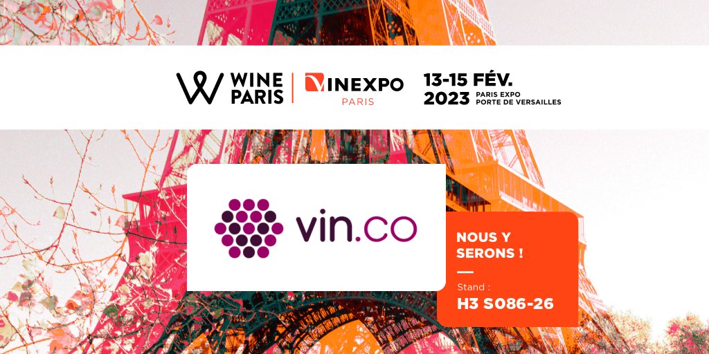 Retrouvez Philippe, Virginie et Amélie sur #Wineparis pour ce grand rendez-vous de la filière vin.
Pour cela nous vous donnons rendez-vous du 13 au 15 février à #Vinexpo et #Wineparis au Portes de Versailles, H3 Stand S086 – 26.
#vinexpo #wineparis #vin #madeinfrance #lawinetech