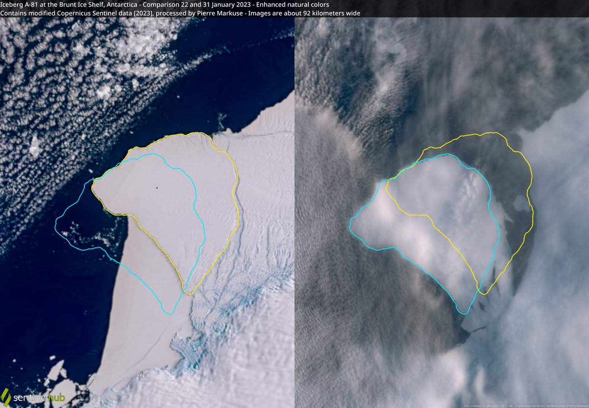 Jonathan Amos on Twitter "RT Pierre_Markuse 🔵 Iceberg A81 at the