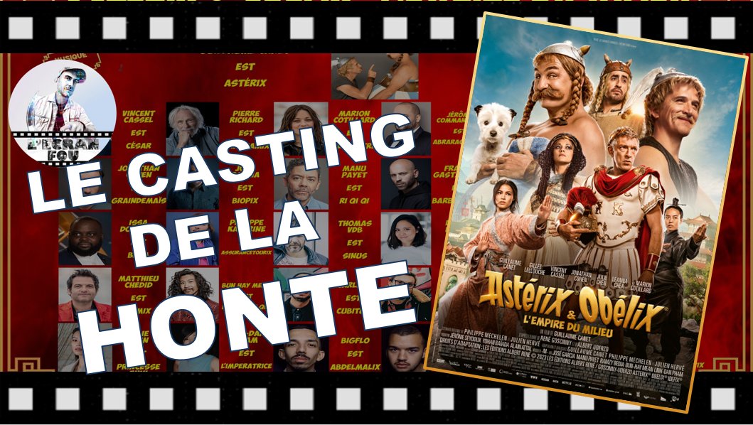 🔥🔥🔥2ème vidéo du dernier ASTERIX sur LE CASTING DE LA HONTE CINEMATOGRAPHIQUE FRANCAISE :
🔽🔽🔽
youtube.com/watch?v=XCvMmQ…
💩💩💩
RT et abonnement en masse à la chaine, merci !!!
#AsterixEtObelixLEmpireDuMilieu #Asterix #pathe #films #cinema #Ecran_fou #guillaumecanet