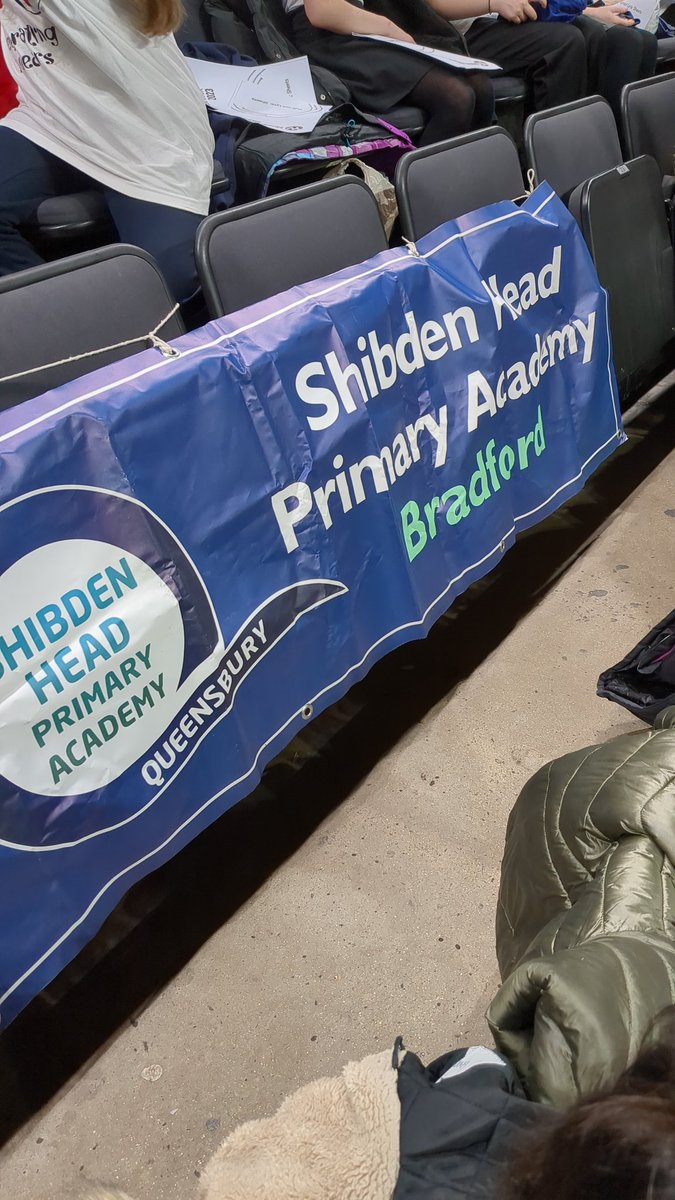 Hello from Young Voices! So excited to be here with children from @ShibdenheadAcad.