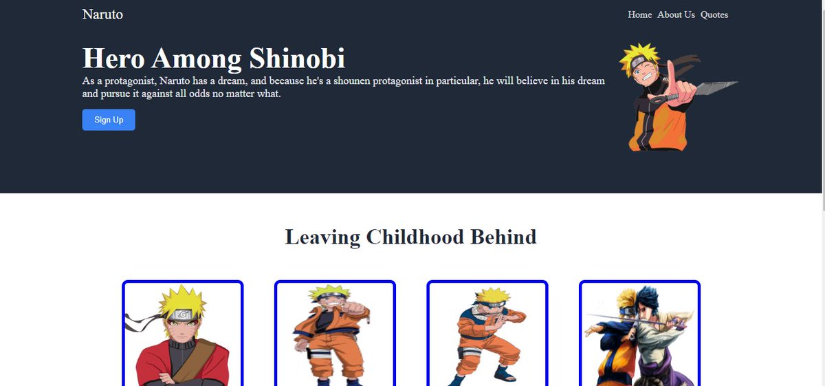 _vigneshjothi's tweet image. Day 24 in #100DaysOfCode and #theodinproject #CodeLife 
@TheOdinProject

1) Creating a Testimonial web site for #narutoUzumaki adding some content to it.