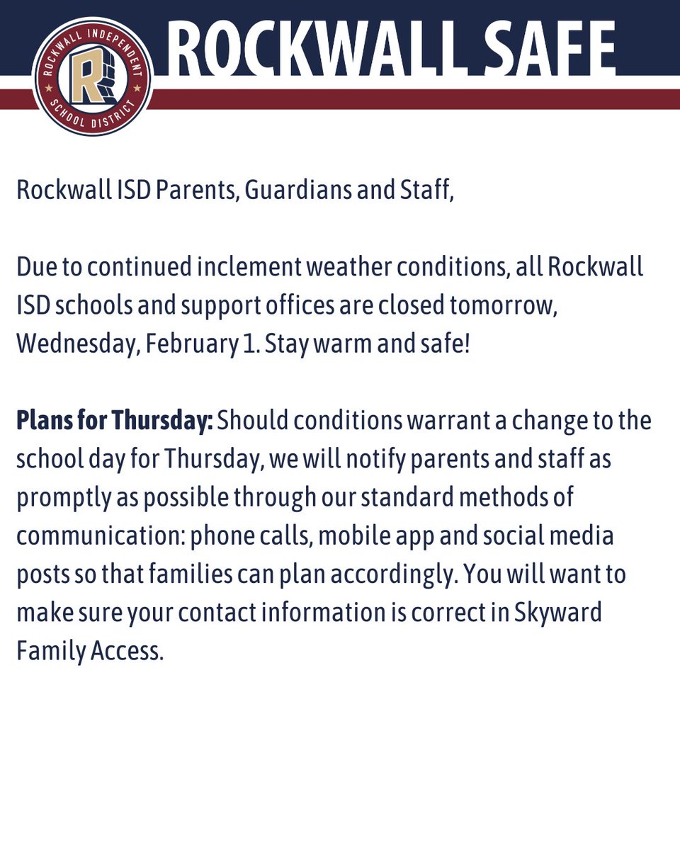 Rockwall ISD tweet media
