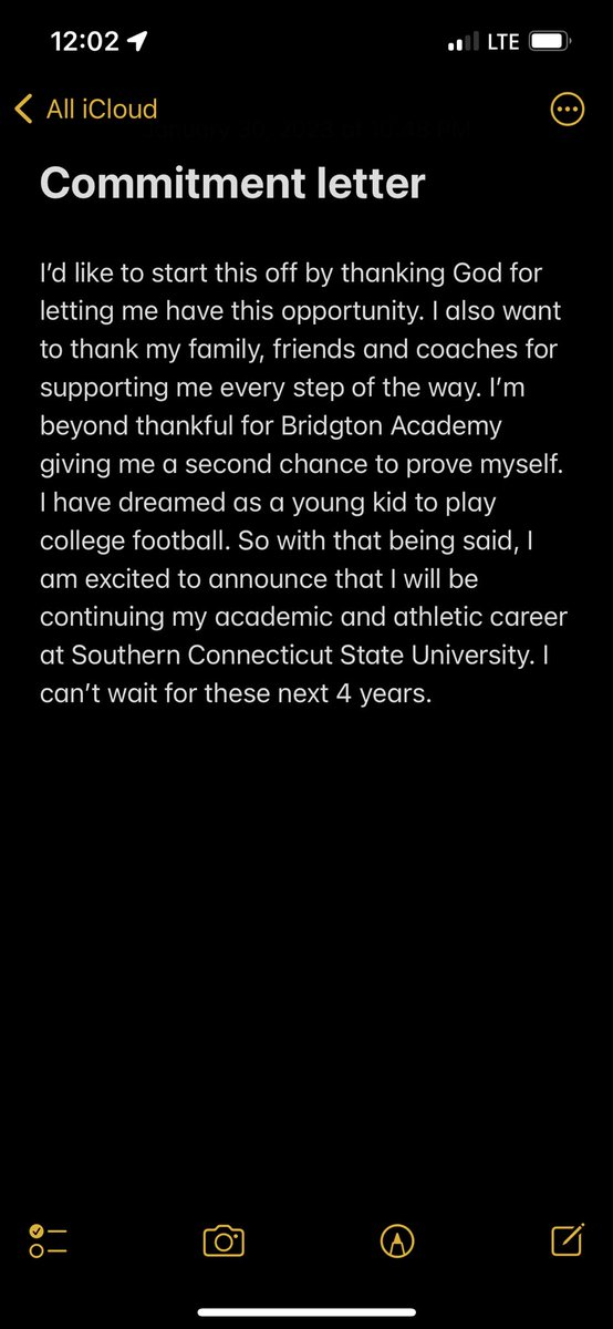NFZ_randy9's tweet photo. SCSU got a dawg!! Thank you everyone that been on this journey with me. Thank you @Bridgton_Ftbl @Coach_Dugs for giving me a second chance to better my self. Lastly thank you @SCSUFB @CoachEggerling for giving me this opportunity. Can’t wait for next year!!#commited https://t.co/0SOQjI5PmG