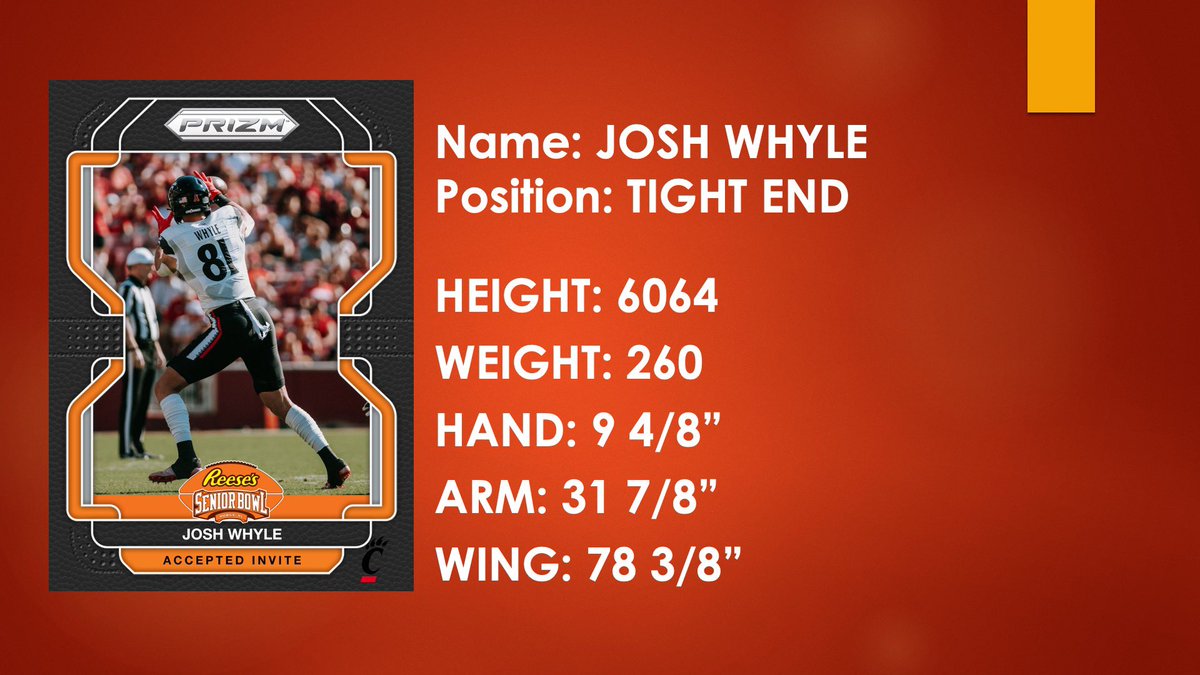 seniorbowl's tweet image. Official Senior Bowl Measurements 
#TheDraftStartsInMOBILE™️