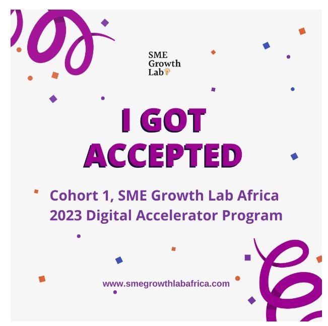 mali_shiebila's tweet photo. Iβm truly excited to begin this exciting and adventurous journey. I got accepted into 1st cohort of the 2023 @smegrowthlab Accelerator Program!
I canβt wait to advance my skills in 4-week training on Selling Techniques, Marketing Strategies and many more.
#smegrowthlab #skill https://t.co/zzbvEYmjiQ