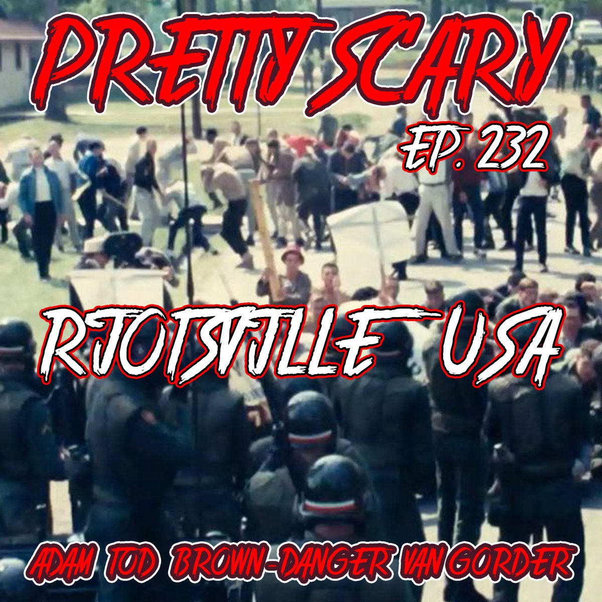 New episode up today! @adamtodbrown and special guest @Countless1000s discuss the documentary @riotsvilleusa and the #CopCity controversy. Get it at anchor.fm/prettyscary or wherever else you get your podcasts!