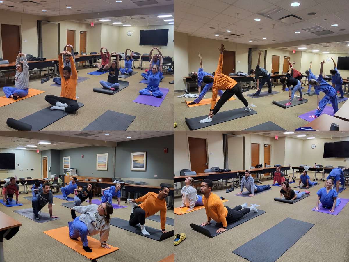 AdvocateSurgery's tweet photo. today's morning yoga flow during our team building & wellness session
#surgeonwellbeingmonth #wellnessmodule #yogaisateamsport #surgeryresidency https://t.co/Vzg7tjltha