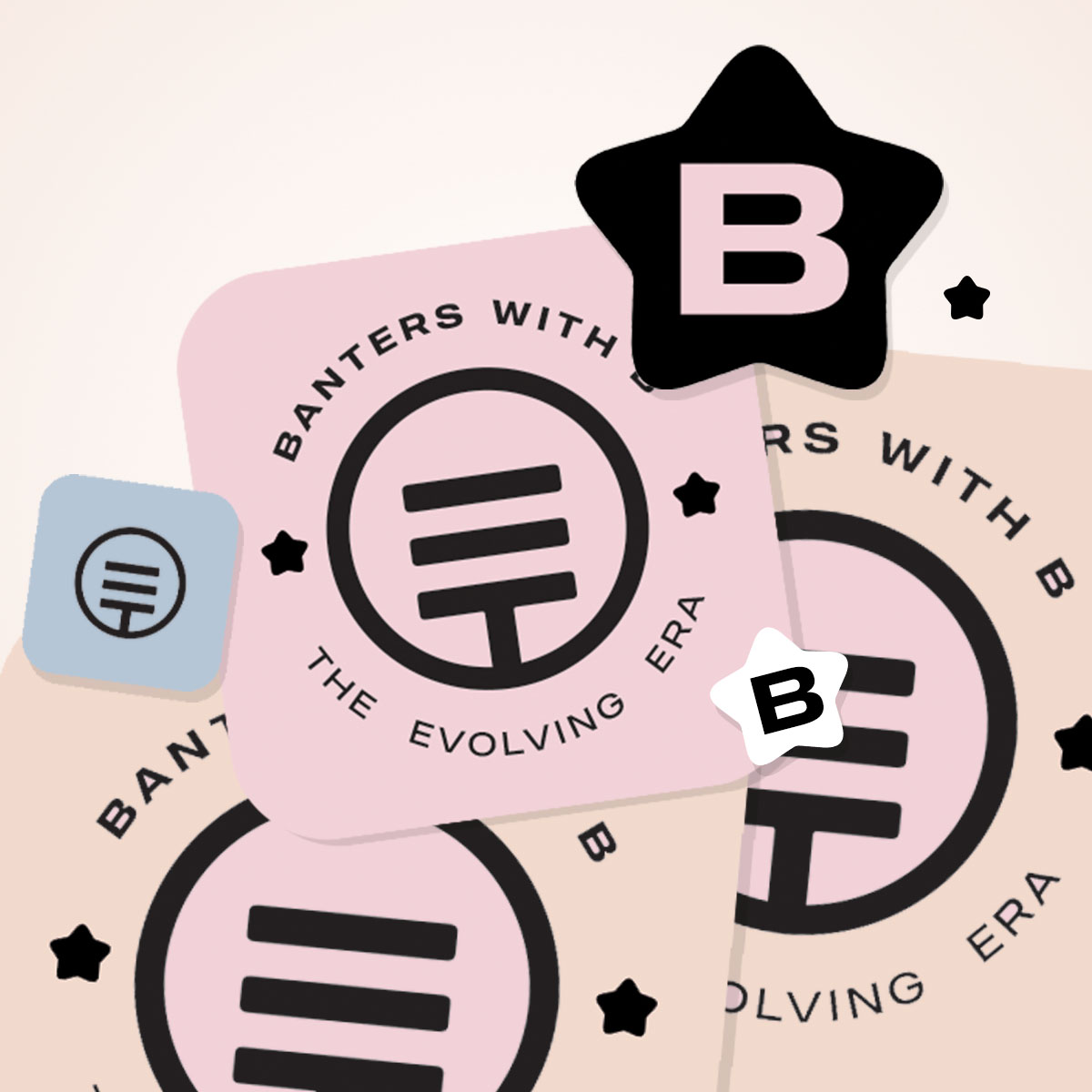 Brand identity design for Podcast Series 'Banters with b'

#Branding #BrandIdentity #BrandIdentityDesigner #PodcastBranding