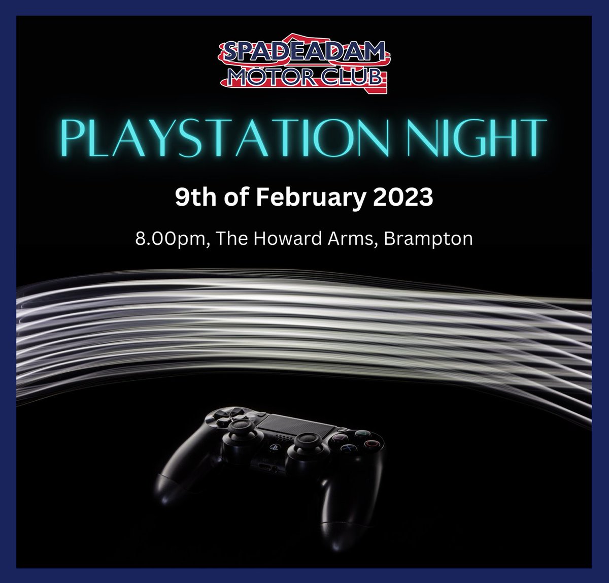 Club Night: Thursday, 9th of Feb.

There will be revving engines, flying gravel, tyre smoke, &amp; probably some severe damage done to expensive rally cars... but it's OK, it's we can always hit "re-start" . 

Come along &amp; show us your e-driving skills on our PlayStation night.