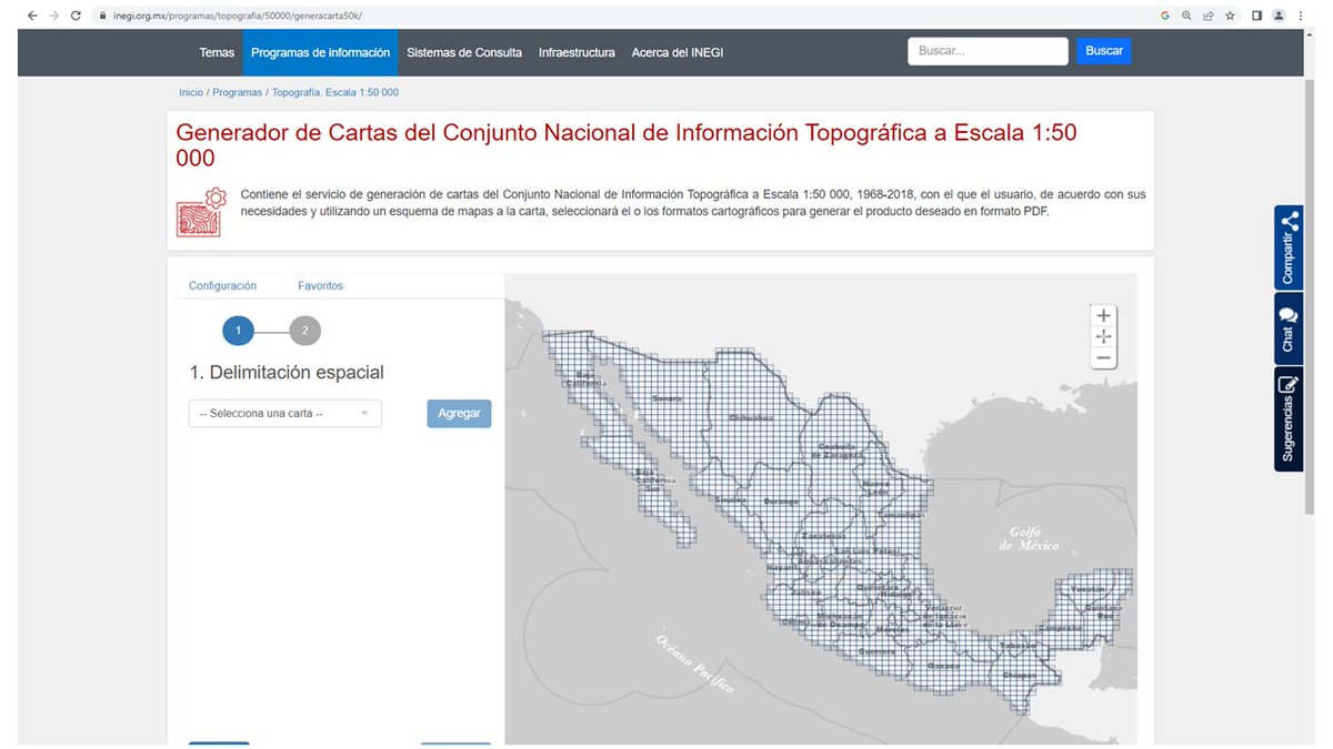 GerEsparza69's tweet photo. El día de ayer el @INEGI_INFORMA publicó la herramienta para generar cartas del #ConjuntoNacional de #InformaciónTopográfica a escala 1:50 000, aprovechando las modernas herramientas de procesamiento de datos espaciales. ¡Conócela! 
https://t.co/GiAF7gXShD https://t.co/qXQFnHgeNX
