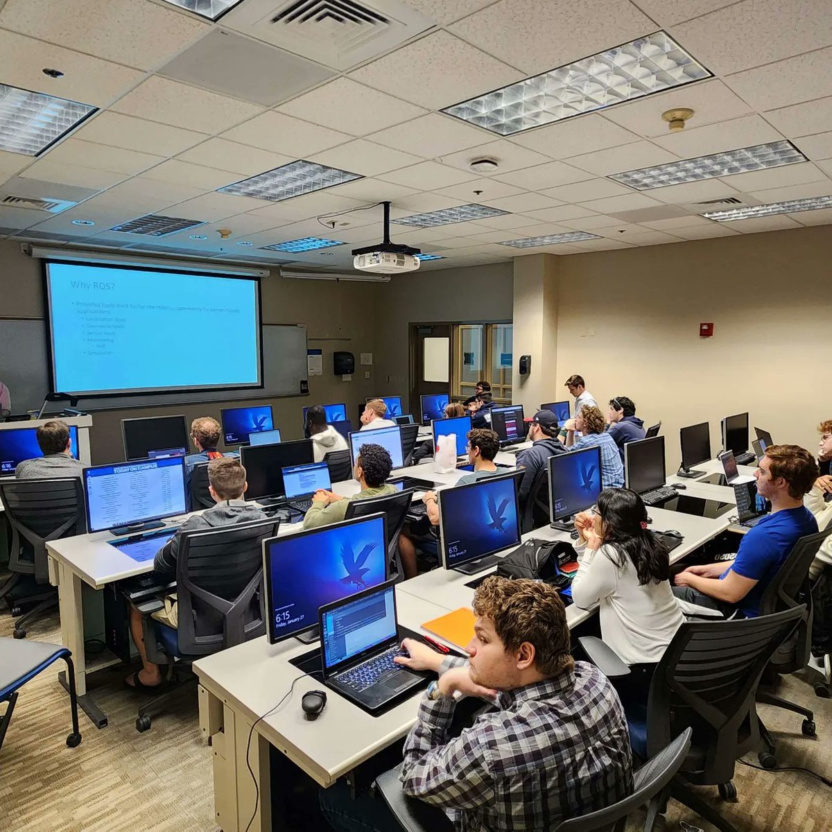 RAERrobotics's tweet image. The #RAER semester is in full swing here at #embryriddledaytona! Teams are making progress on their projects and we&apos;ve started a new one of our own. To help our members build up their skills for the workplace we have begun having workshops. This weekend we tackled ROS programming