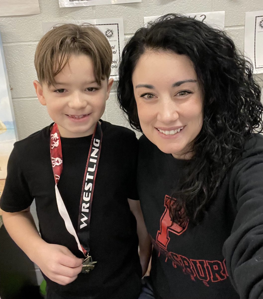 Proud of this guy for getting 1st at his wrestling meet! #tigerlegacy