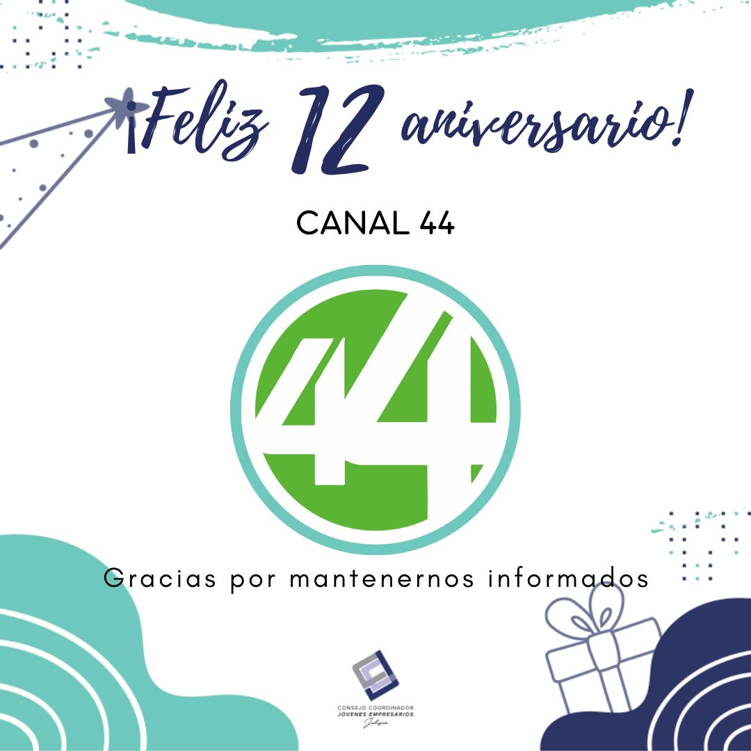 ¡Feliz 12 aniversario!

<a href="/CANAL44TV/">Canal 44</a>