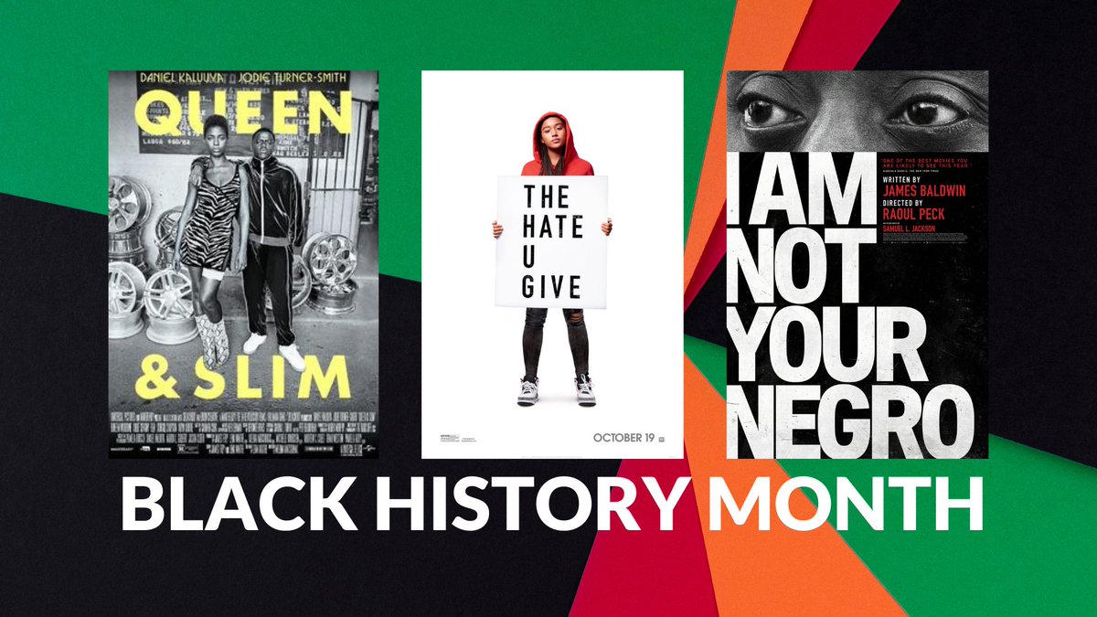 We're running a film series at Central Library for Black History Month. 
February 7: Queen & Slim
February 21: The Hate U Give
February 28: I Am Not Your Negro
All screenings are first come, first served. No registration required. 
https://t.co/SSH9ZlaaQv https://t.co/YFoCwC7kY2