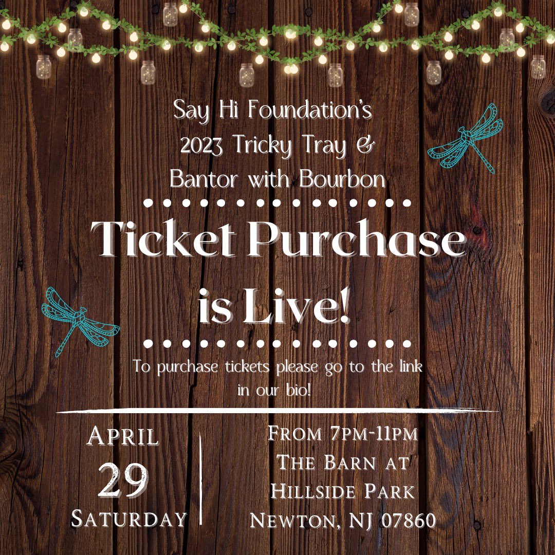 sayhifoundation's tweet photo. โค๏ธOUR 2023 TRICKY TRAY & BANTOR W/ BOURBON TICKETS ARE LIVE!๐
~Please go to the link in our bio to purchase your tickets! We canโt wait to see you all there!! โค๏ธ๐๐
#sayhi #sayhifoundation #teamjoseph https://t.co/yjd09dvDvJ