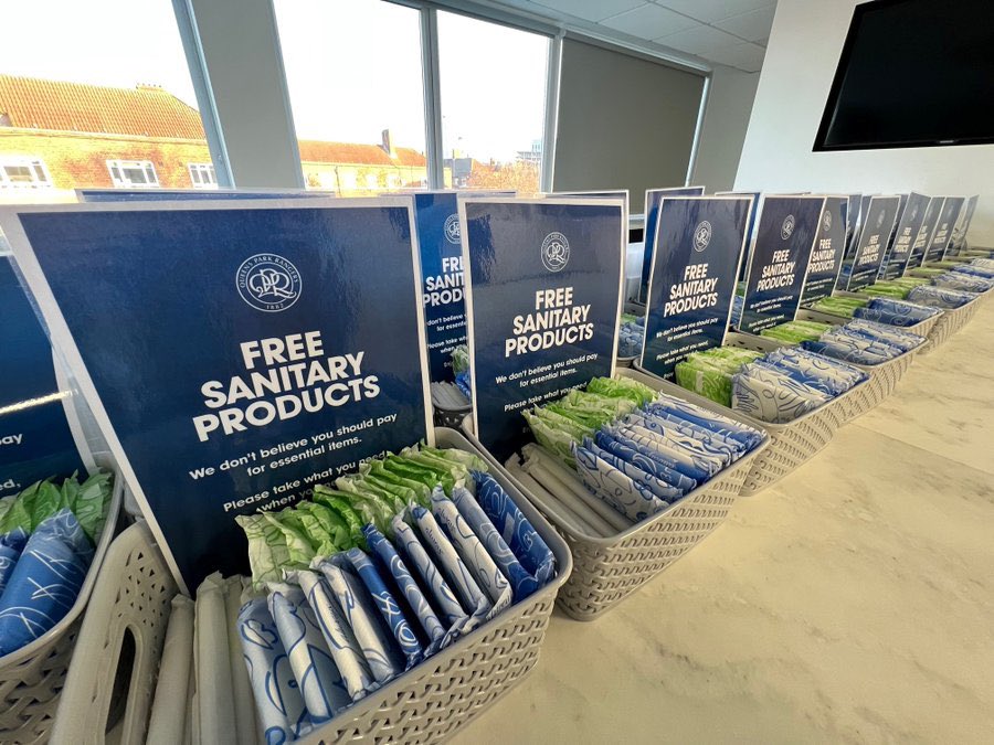 RossLee_'s tweet photo. We’ve spent more on tampons than footballers this season #QPR https://t.co/Suf5h3d7NT