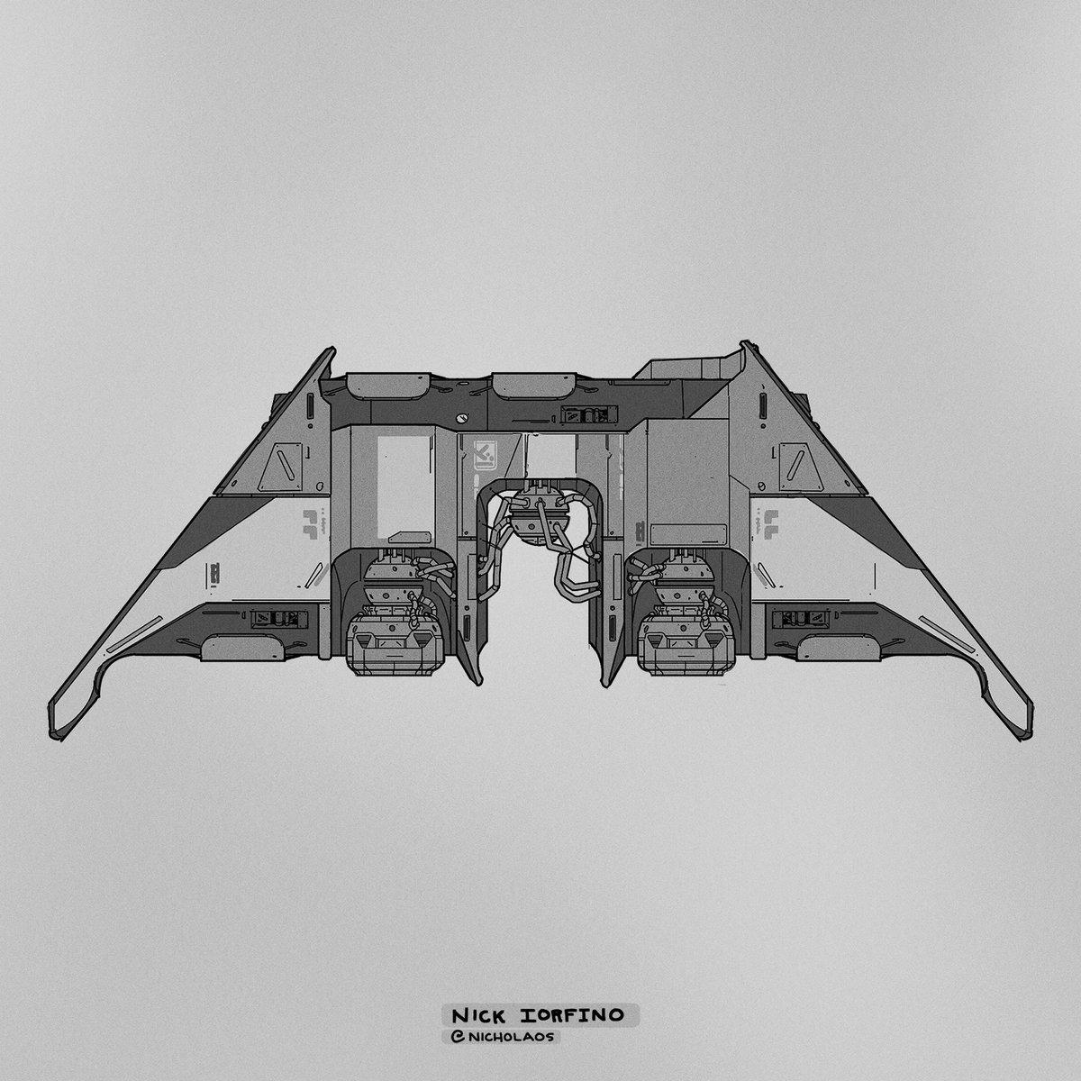 Had a nostalgic look through some of my work over the years and came across these spaceship sketches I never got around to posting anywhere #conceptart #spaceship #vehicledesign