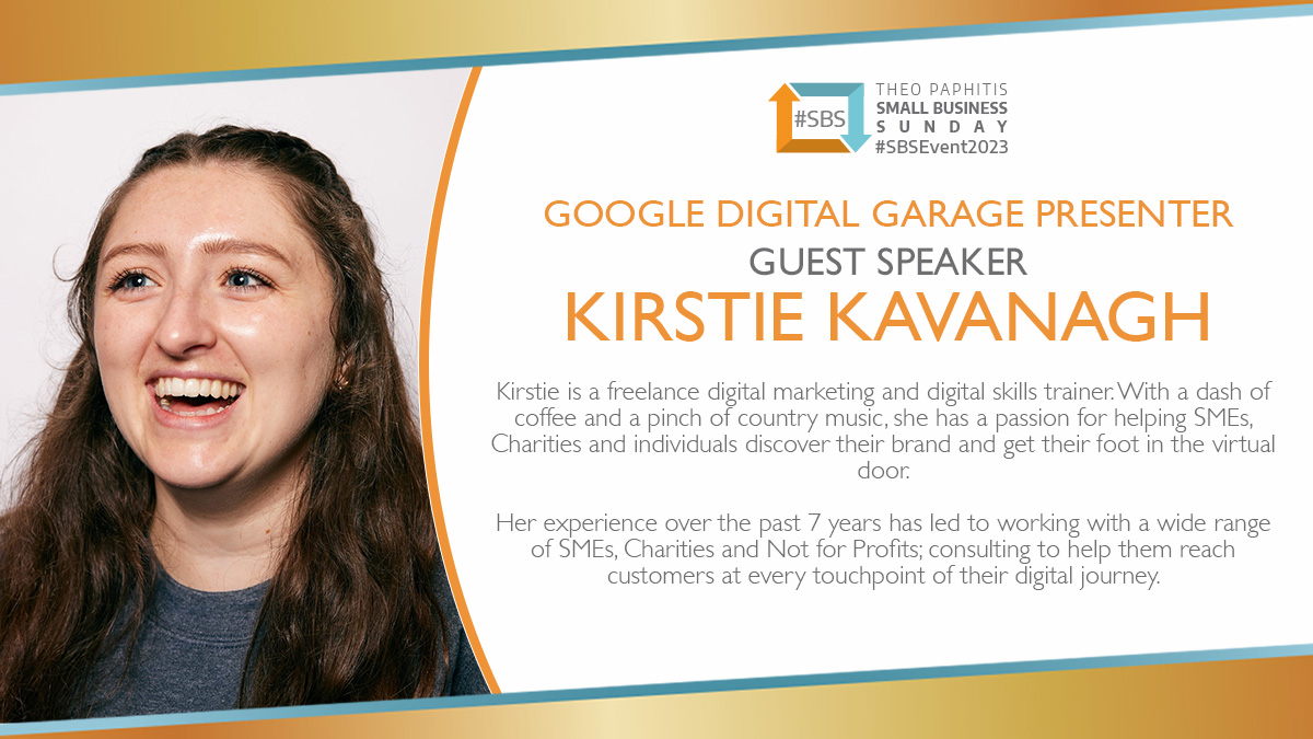 TheSBS_Crew's tweet photo. At #SBSEvent2023, we will be joined by Google Digital Garage presenter @KirstieKavanagh! Kirstie will be giving you the inside scoop on the different channels available and the role they can play in your business. #SBSwinnershour https://t.co/PjMss2BqC5
