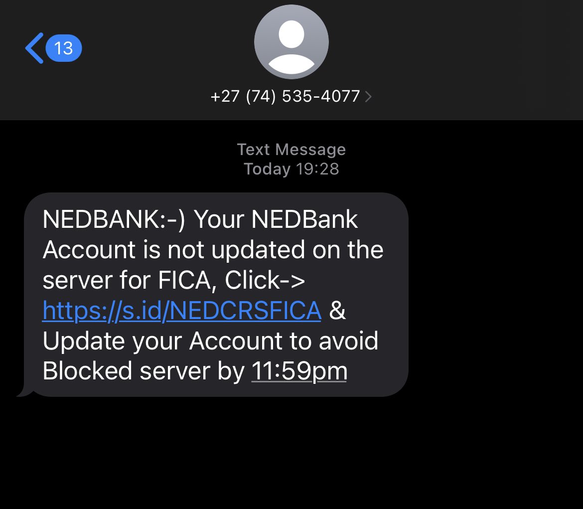 .<a href="/Nedbank/">Nedbank</a> What’s happening here? You guys are into 074 numbers now?🤷🏽‍♂️😄