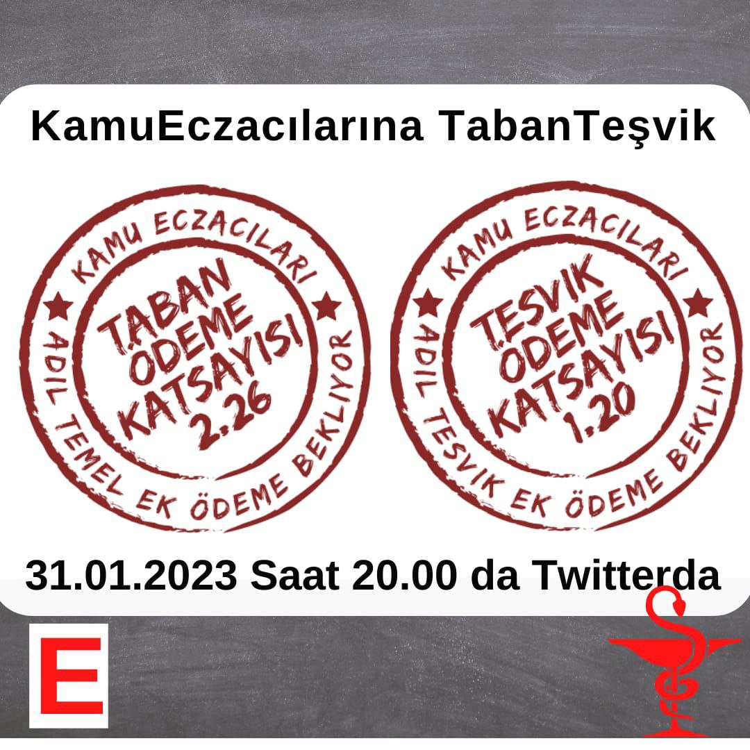 KamuEczacılarına TabanTeşvik