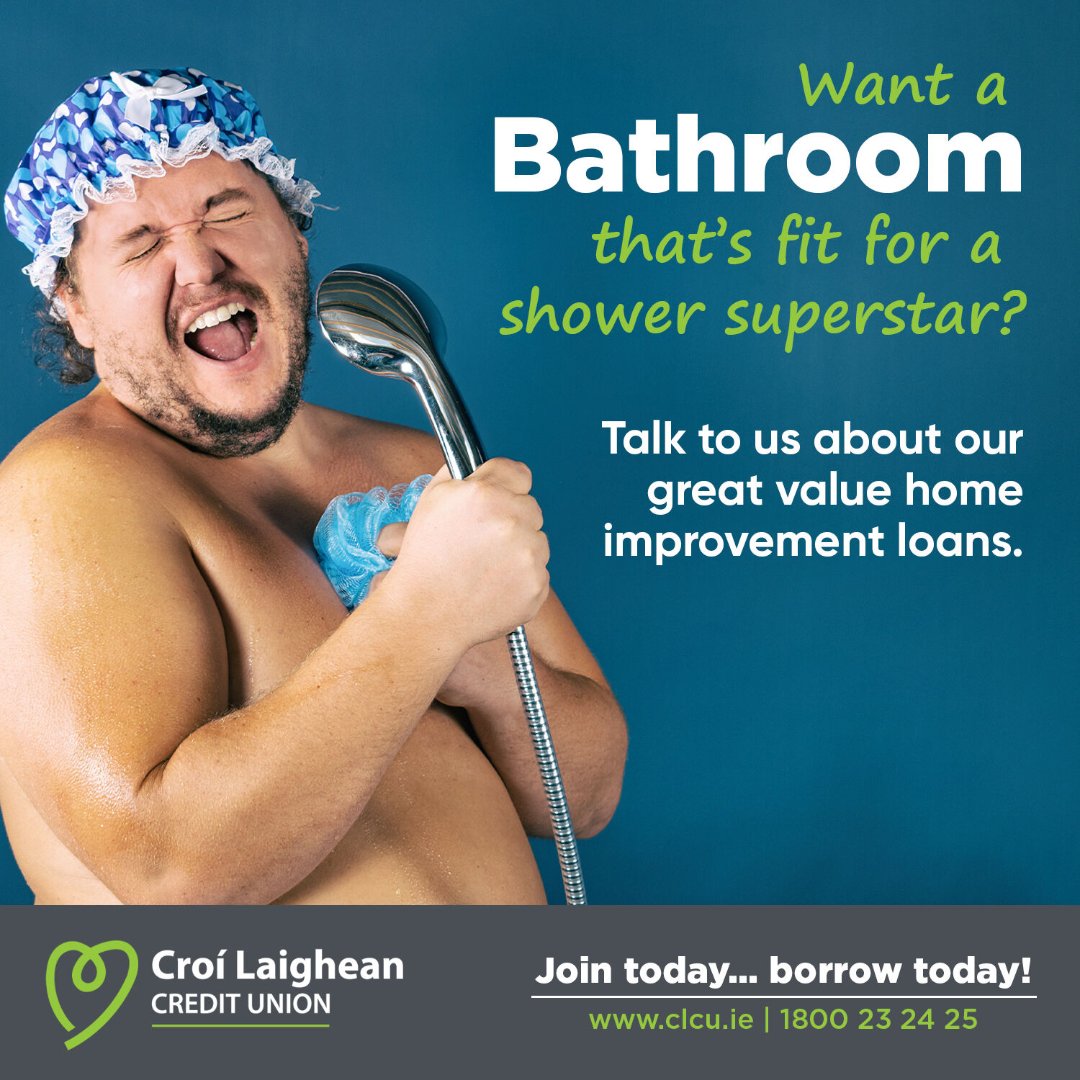 Time to upgrade the bathroom? 🛀 Get a Home Improvement Loan from Croí Laighean Credit Union and spread the cost of your renovation. Looking for Home Improvement inspiration? Check out the link below for some top tips!😍 bit.ly/3XOSR7y #ad #creditunion #clcu