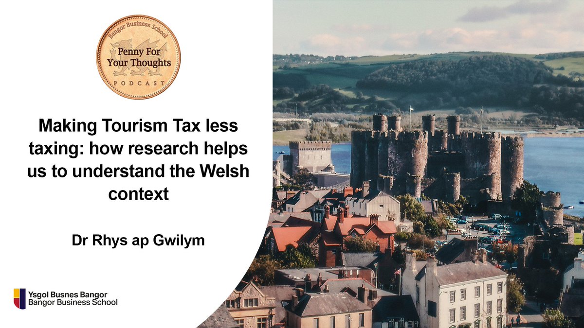 Bangor Business School (@bangor_business) on Twitter photo Our next Podcast episode has dropped!
This month we were joined by Dr Rhys ap Gwilym a Senior Lecturer in Economics at Bangor Business School discussing Wales’ Tourism Tax plans.
Listen now - buff.ly/3RhPVhh
<a href="/WelshGovernment/">Welsh Government</a> <a href="/BangorUni/">Bangor University</a> #WelshGov #TourismTax #P4YT Our next Podcast episode has dropped!
This month we were joined by Dr Rhys ap Gwilym a Senior Lecturer in Economics at Bangor Business School discussing Wales’ Tourism Tax plans.
Listen now - buff.ly/3RhPVhh
<a href="/WelshGovernment/">Welsh Government</a> <a href="/BangorUni/">Bangor University</a> #WelshGov #TourismTax #P4YT