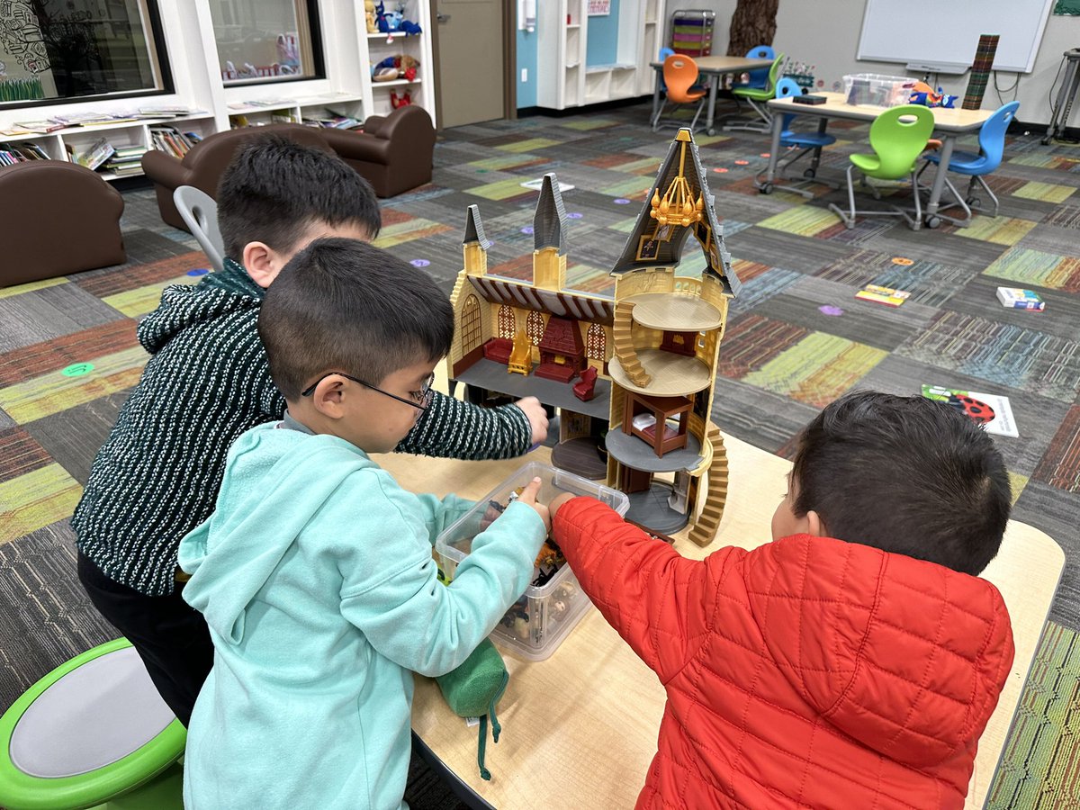 Who else has a Harry Potter castle in their library? They love it. <a href="/EclcIsd/">Brenham ISD ECLC</a> <a href="/BrenhamISD/">Brenham ISD</a>