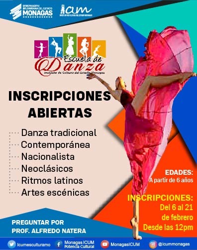 IcumEsCulturaMo's tweet photo. #30Ene || Escuela de Danzas Icum abre inscripciones Si te gusta bailar esta es tu oportunidad de formarte con nosotros Ven a nuestras instalaciones del Museo Mateo Manaure sector Mercado Viejo de #Maturín
@ernestolunapsuv
@anafuentespsuv
@Cosme_psuv
@danielyspsuv_
@nicolasmaduro https://t.co/YyVMnSUynz