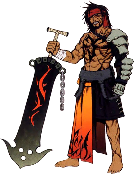 Red_BlackOTD's tweet photo. Today's red and black character is Jecht from Final Fantasy X! https://t.co/XWfyY7I78q