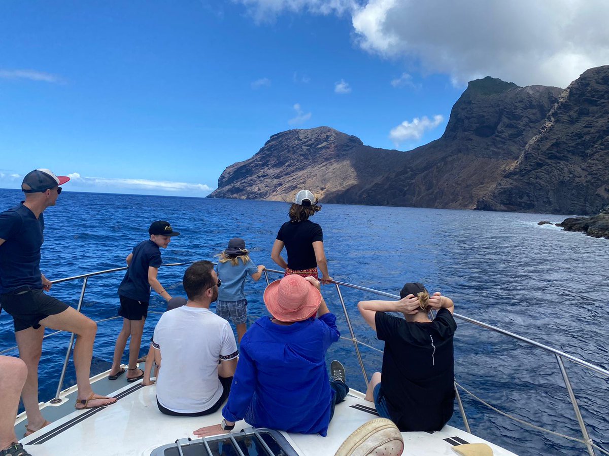The gentle giants of #StHelena. Whalesharks can grow to around 18 meters long and can live to 100 years old! They probably enjoy these peaceful waters in the South Atlantic. 

<a href="/sthelenampa/">St Helena MPA</a> 
<a href="/sthelenatourism/">St Helena Tourism</a> 
#whaleshark #ocean #snorkeling #conservation #mpa #marineworld