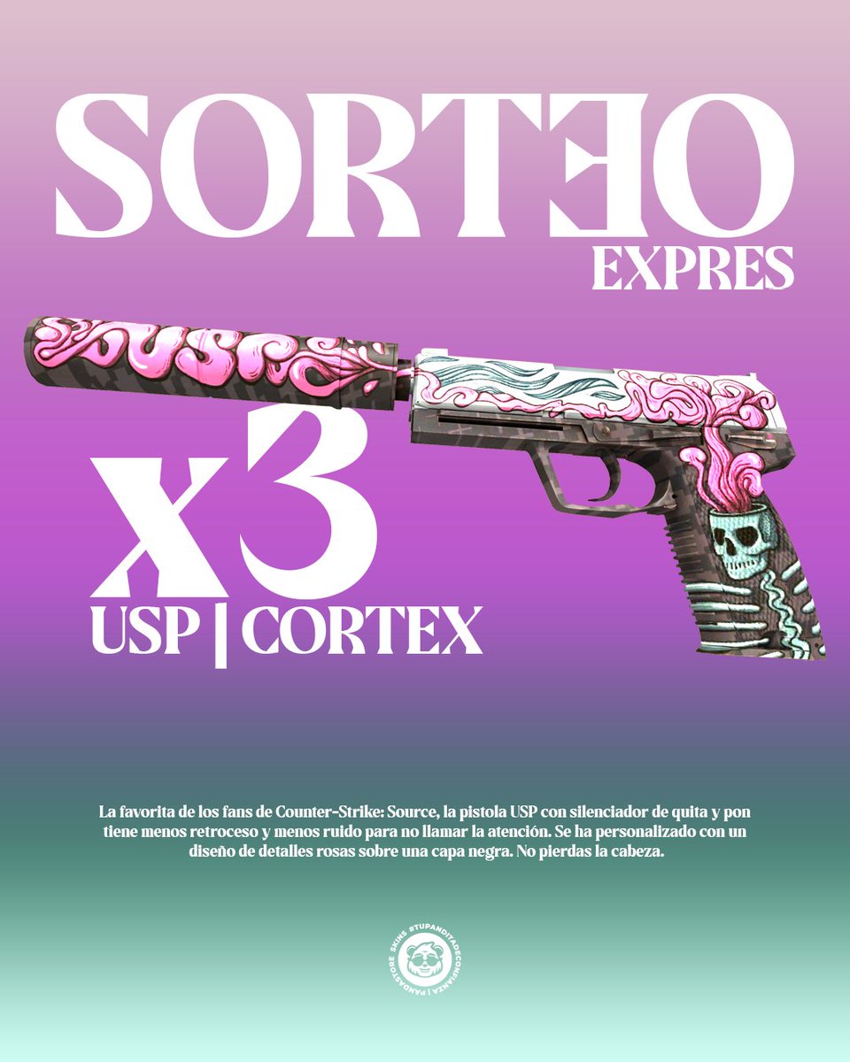 PandaStoreok's tweet photo. SORTEO EXPRESS, Tres ganadores🥳🥳

¿No matas un boneco de CT? Capaz una skin te ayuda

Requisitos:
- Seguir a @PandaStoreok 
- Dar RT al tweet

Se sortea en 24hs 💜💜 https://t.co/mNufvs0IBu