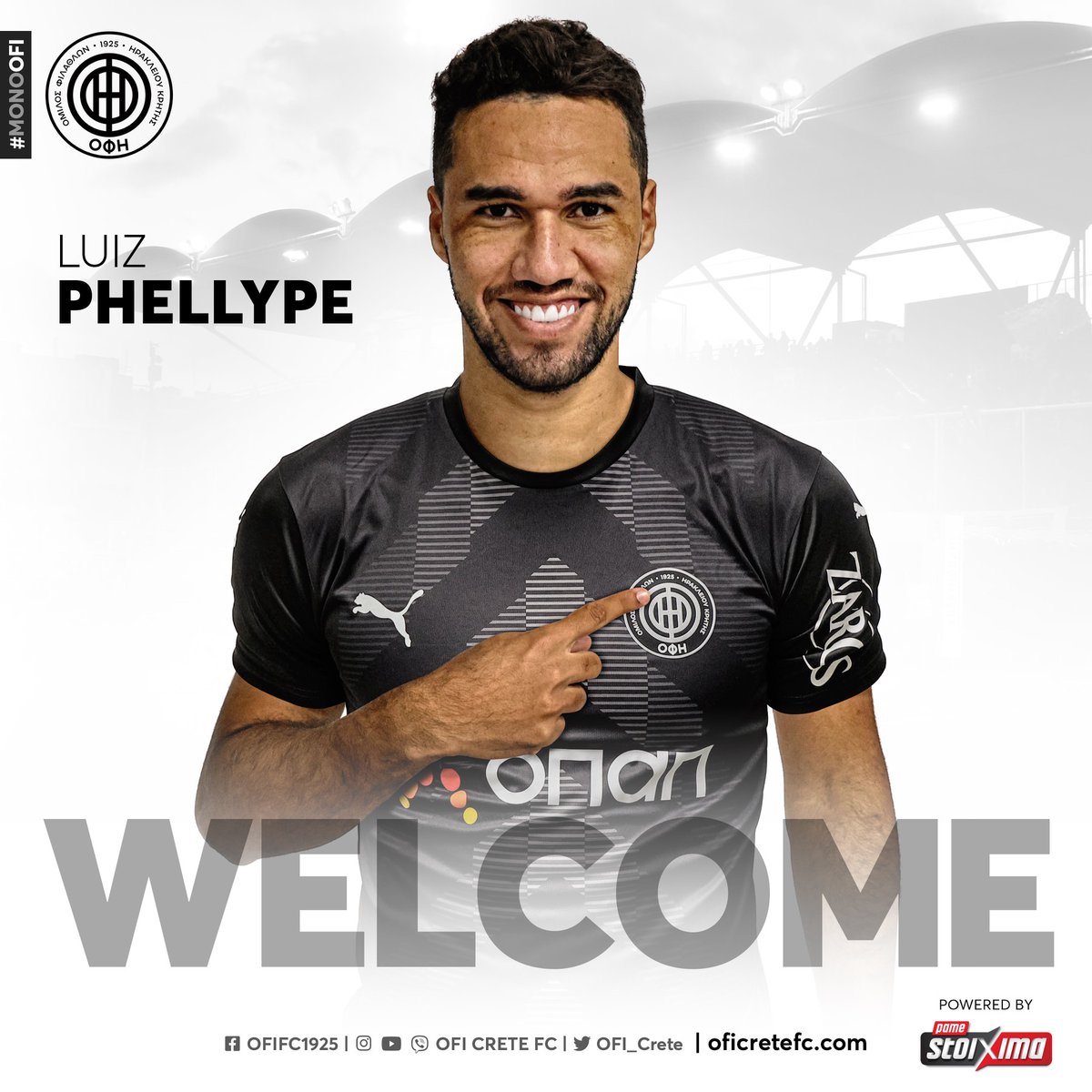 OFI_Crete's tweet photo. Welcome back Luiz! ⚫️⚪️
#oficrete #oficretefc #ofifc #slgr #greece #football #crete #phellype https://t.co/K6EpouU2O5