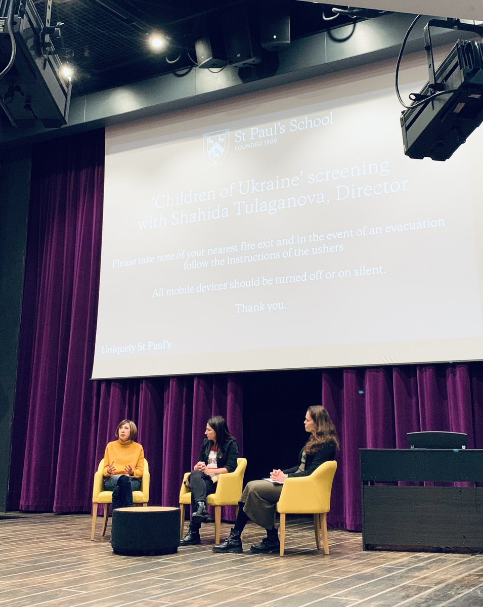 SPSPartnerships's tweet photo. Amazing to welcome @shahidayakub to @StPaulsSchool to show her moving @ITV documentary and to raise awareness for the work of our partner St Mary’s Ukrainian School #powerofpartnerships @schoolstogether https://t.co/XDUFDeG4Bx