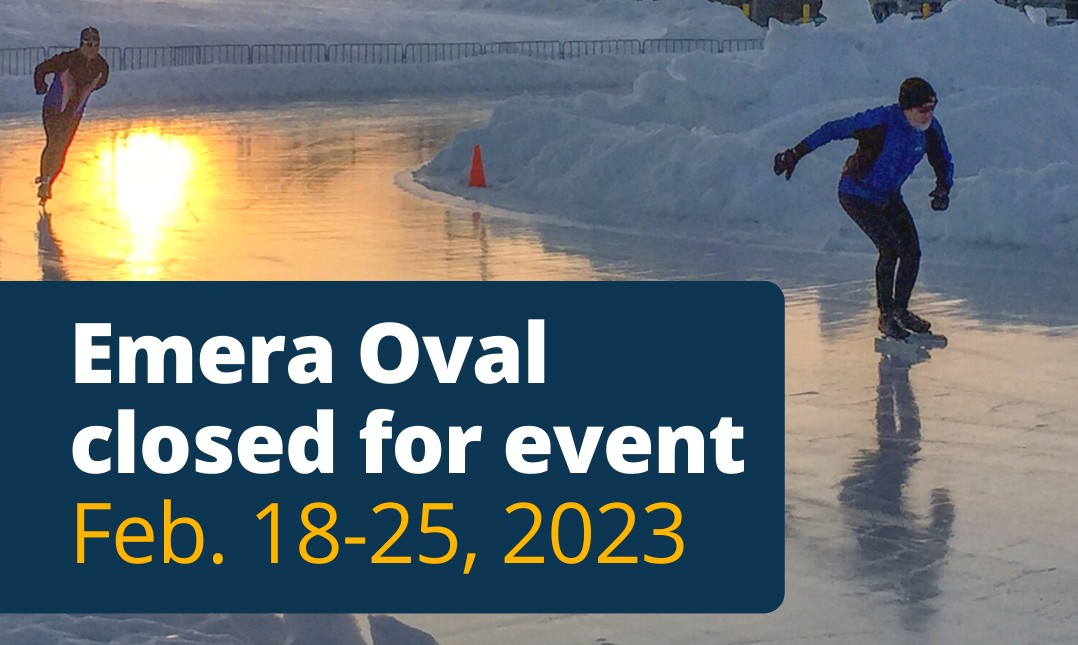 hfxrec's tweet photo. We’re pleased to host the Prince Edward Island (PEI) Canada Winter Games long track speed skating events from Feb. 18-25. The Emera Oval will be closed for public use during this time and will reopen on Feb. 27. For more information, visit https://t.co/aj3FEPBuAG https://t.co/Jg8HZLvk5F