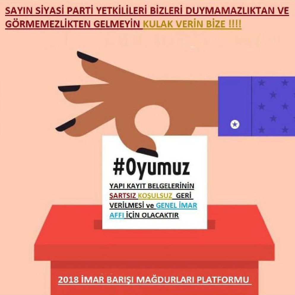 55RecepBey55's tweet photo. Halkİmar Affıİstiyor
Bedelini ödeyerek ALDIĞIMIZ #YAPIKAYITBELGELERİ  Koşulsuz Şartsız VATANDAŞLARA geri verilsin 
Başvuru YAPMAMIŞ, YAPAMAMIŞ Vatandaşlarada yeni Başvuru hakkı verilsin
#imarbarışıgüncellensin 
Ses ver Sayın @kilicdarogluk ve Sayın @meral_aksener https://t.co/unpL8F6D59