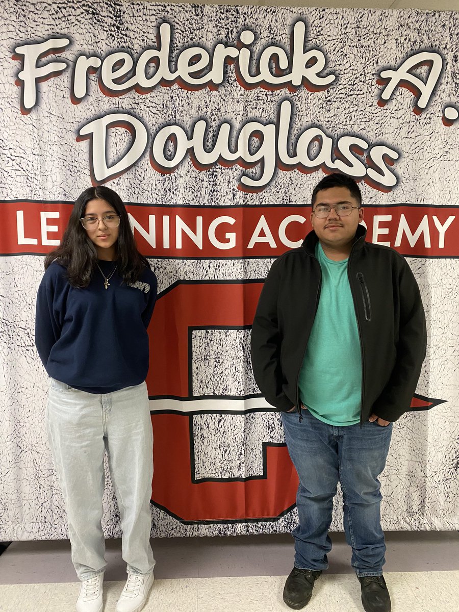 Congratulations to Margaret and Cristian. They both had perfect attendance for the month of January and will get to eat a special lunch with @theclevelandway next week.