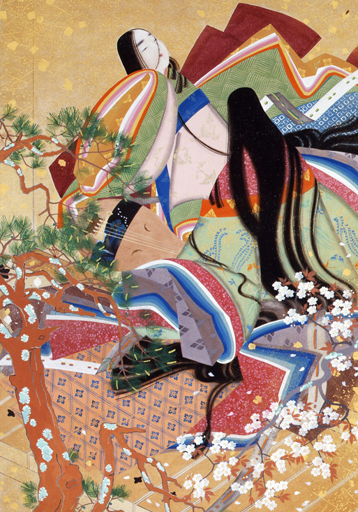 slawo19's tweet image. Matsuoka Eikyuu (1881-1938)  松岡映丘
#SpringScenery  春光春衣