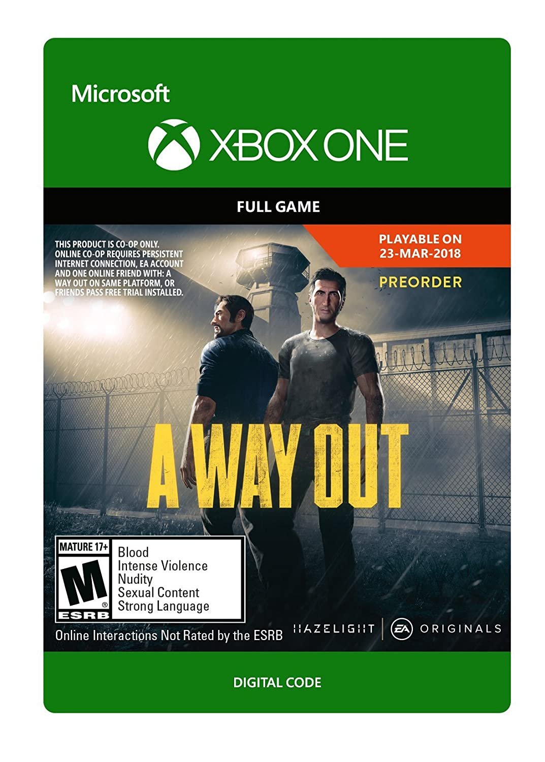 werkgelegenheid tactiek eigenaar Wario64 on Twitter: "A Way Out (Xbox Digital) is $2.99 on Amazon https://t.co/1vsVh8tjWg #ad also on EA Play/Game Pass Ultimate https://t.co/PTobA043wa" / Twitter werkgelegenheid tactiek eigenaar Wario64 on Twitter: "A Way Out (Xbox Digital) is $2.99 on Amazon https://t.co/1vsVh8tjWg #ad also on EA Play/Game Pass Ultimate https://t.co/PTobA043wa" / Twitter