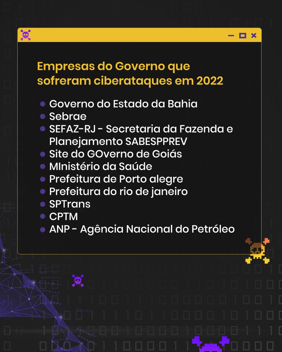 esaferdigital's tweet photo. Você sabia que os cibercriminosos buscam instituições governamentais pois elas armazenam muitos dados confidenciais dos cidadãos e empresas? 

Entenda mais este contexto e conheça algumas das organizações que sofreram ataques em 2022 e 2023.

https://t.co/RQgxDsXZPO

#esafer https://t.co/LzfHIoSR7d