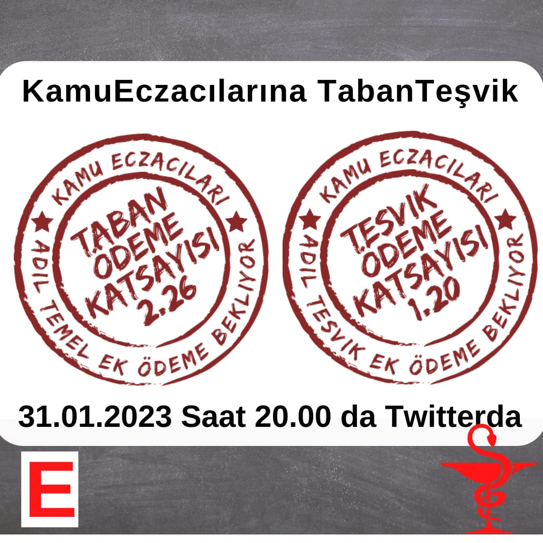 KamuEczacılarına TabanTeşvik