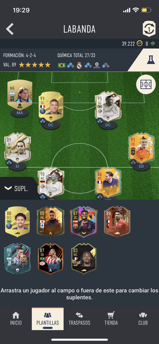 Vendo cuenta FIFA 23 con Ronaldo WC, Ronaldinho, Mbappe, Militao WC… 
Mas info MD :)
#FIFA23 #TOTY