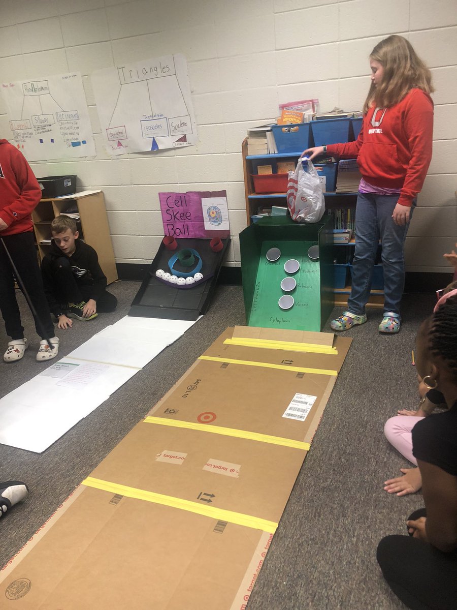 noura_soued's tweet photo. Itโs Science Arcade Day in this class! Awesome games and review questions are the deal @StillElem @STEMTania @AGlover4EDU @cobbscience https://t.co/aDBE2LOKXz