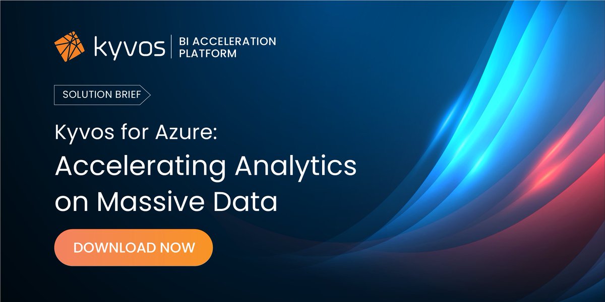 KyvosInsights's tweet image. Learn how Kyvos can help you build a highly-performant BI environment on your #Azure platform, irrespective of reporting complexity or data size. bit.ly/3RlNZo3
#AzureAnalytics #Kyvos #BIAcceleration #DataPlatforms