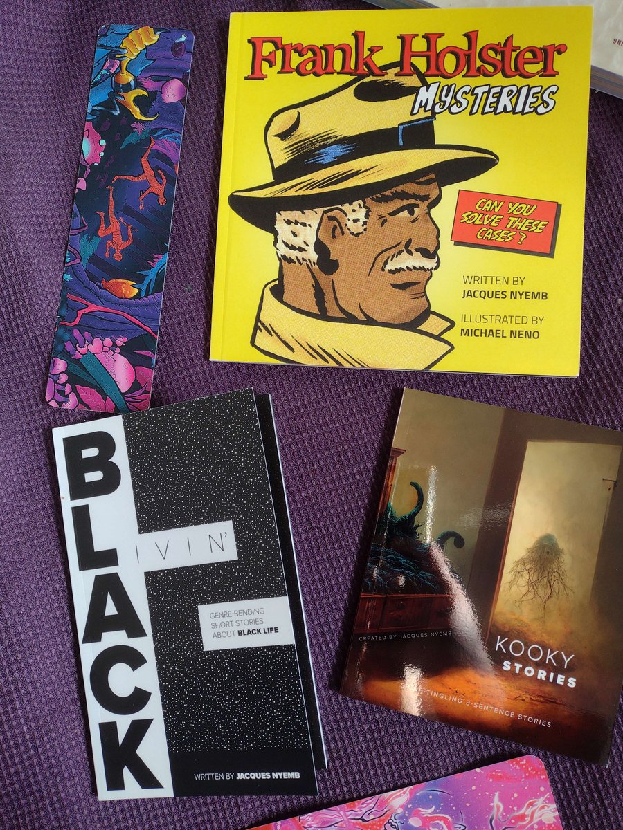 RobinAChilds's tweet photo. They're here!! I'm so excited to read all of these lovely books. I've started with BLACK LIVIN' and they are all such fleet short stories with satisfying twists. So well done @jnyemb! https://t.co/hlUIO0i4tu