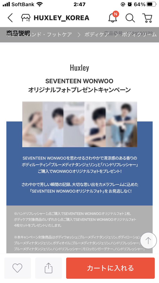 最新のデザイン SEVENTEEN ウォヌ Huxley 購入特典 トレカ 5枚セット