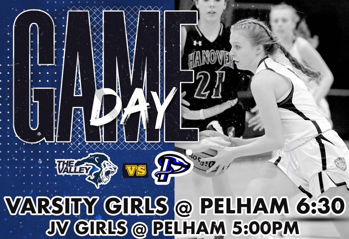 ValleyGBB's tweet photo. Another big game today as the Valley girls return to the court tonight on the road at Pelham. JV 5:00/Varsity 6:30. Let's go Valley!! https://t.co/kaoENhm7Bm