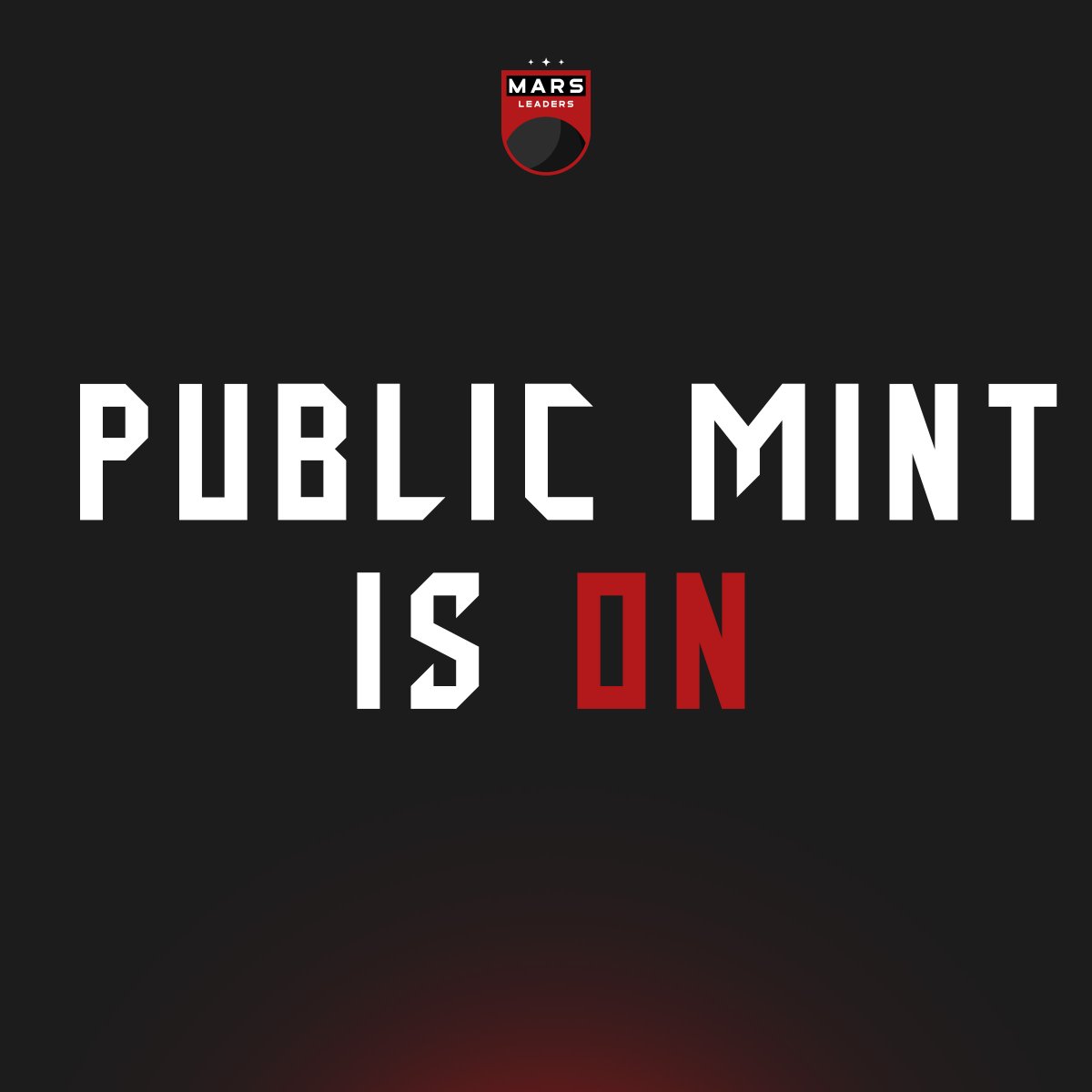 Buy authentic Marsleaders NFT only on official-link: mint.marsleaders.com

Ethersan: etherscan.io/address/0x10c5…

✦ #NFTs ; #NFTCommunity ; #ETH ; #Marsleaders ; #web3 ; #NFT ✦