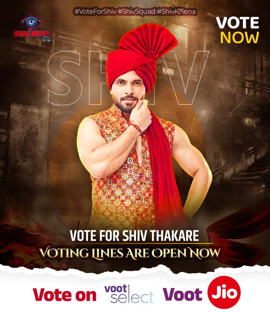 ShivThakare9's tweet image. Time aa gaya hai #ShivKiSena ki Taqat Dikhane Ka 🏆 

Beyond Grateful for all the love pouring in. The Voting Lines are open till Thursday 2 PM, so keep the support &amp;amp; love in the form of Votes coming in 🗳️

Let’s show them the power of #ShivKiSena 🔥

Vote Now on Voot and MyJio !